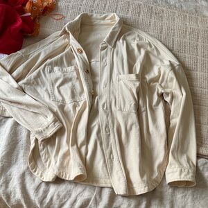 Vori Cream shirt Jacket